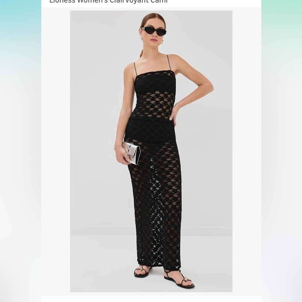 Lioness SET Women's Clairvoyant Maxi Skirt and Tank Black Medium
